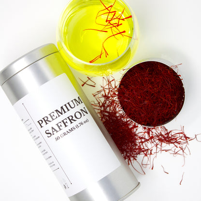 50 Grams (1.76 ounces ) Premium New Season Saffron Threads, Authentic and Hand-Picked